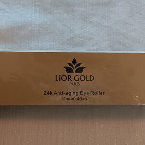 Lior Gold Paris France 24K Anti Aging Eye Roller NIB skin care applicator gift